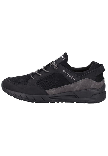Bugatti Sneaker Lederimitat Schwarz - surf4shoes