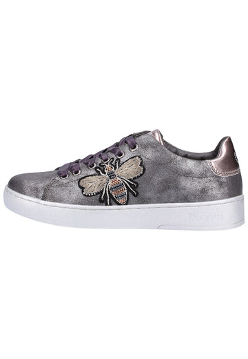 Bugatti Sneaker Lederimitat Dunkelgrau - surf4shoes