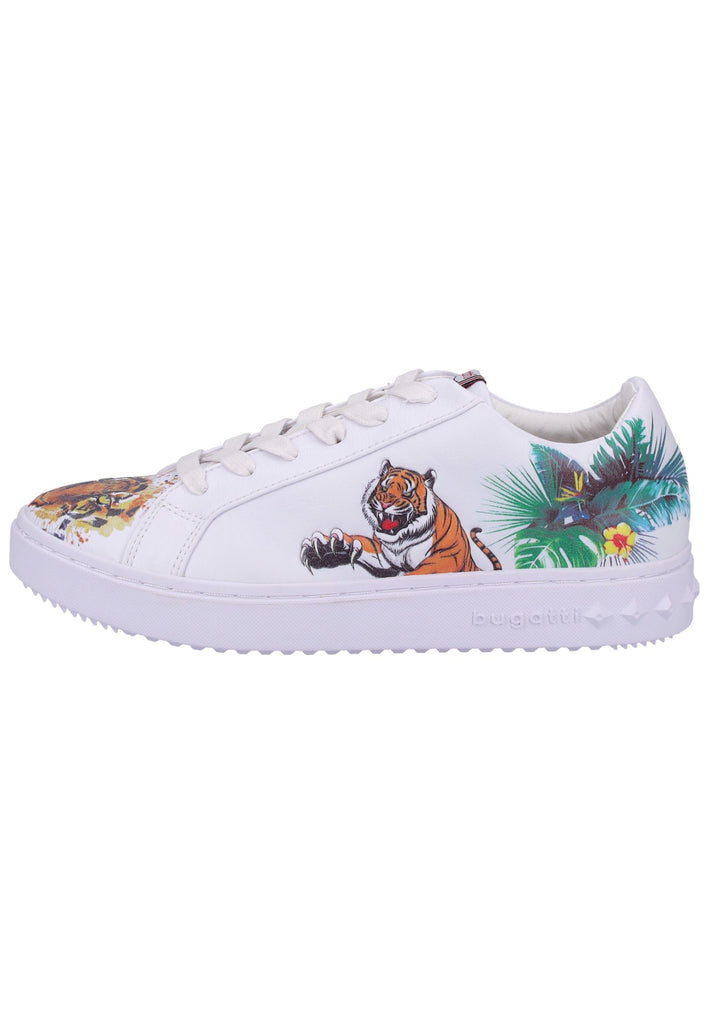 Bugatti Sneaker Lederimitat Weiß - surf4shoes