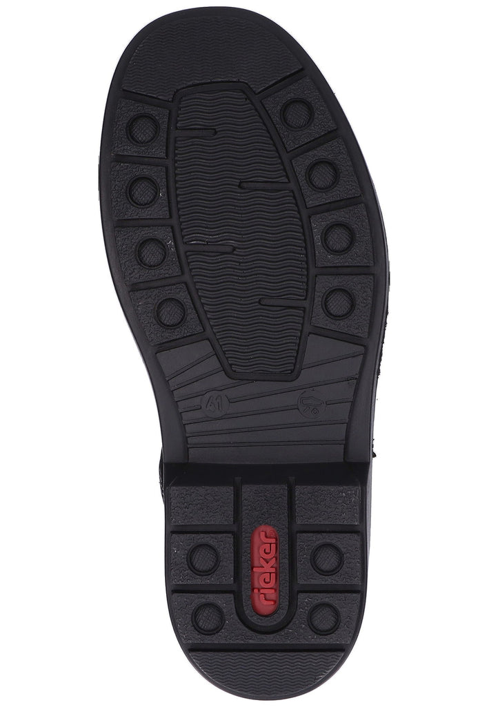 Rieker Halbschuhe Leder/Textil Schwarz - surf4shoes