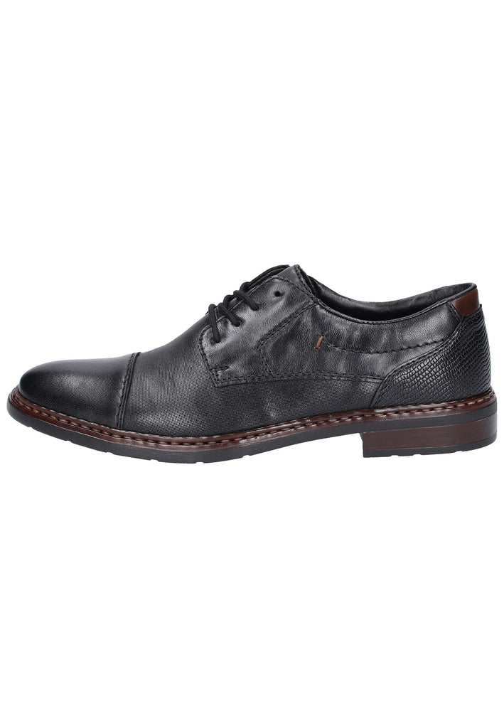 Rieker Halbschuhe Leder Schwarz - surf4shoes