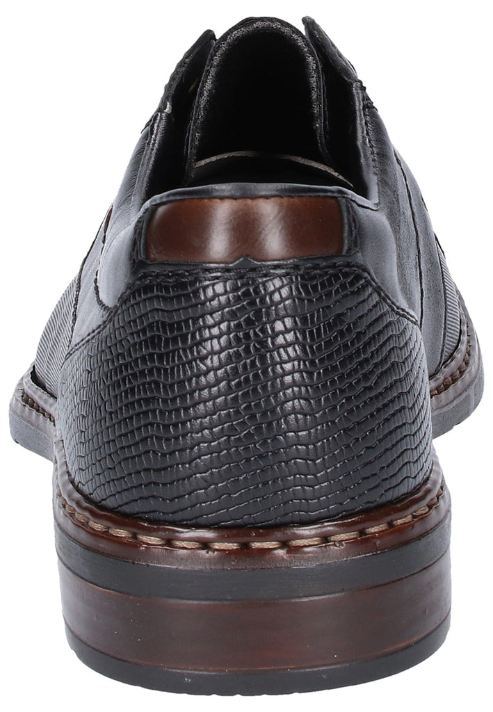 Rieker Halbschuhe Leder Schwarz - surf4shoes