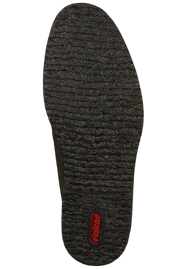 Rieker Halbschuhe Leder Schwarz - surf4shoes