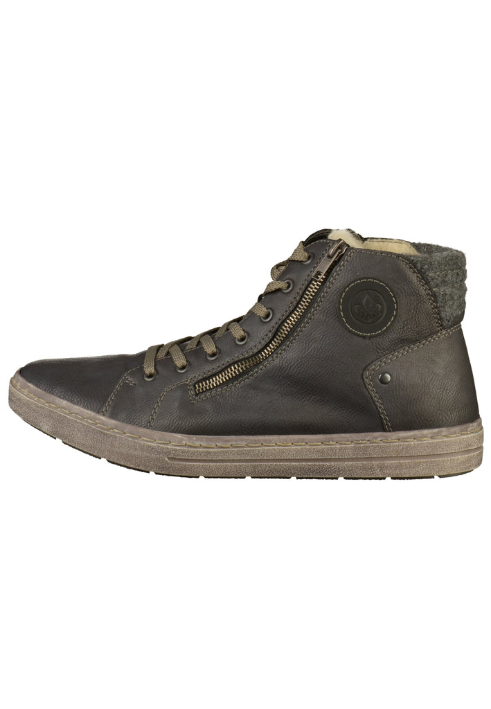 Rieker Sneaker Lederimitat Grau - surf4shoes