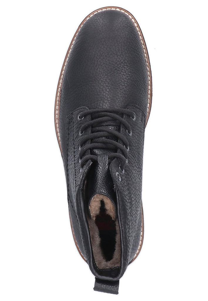 Rieker Stiefelette Leder Schwarz - surf4shoes