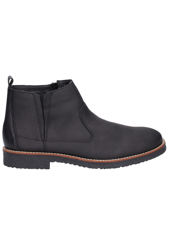 Rieker Stiefelette Leder Schwarz - surf4shoes