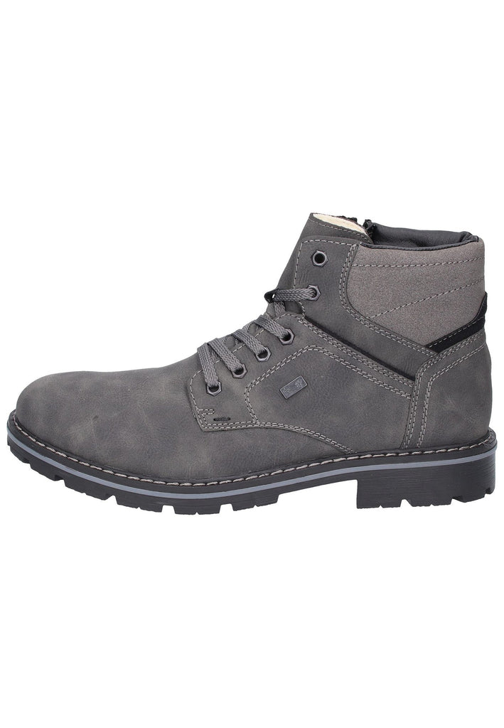 Rieker Stiefelette Lederimitat Grau - surf4shoes