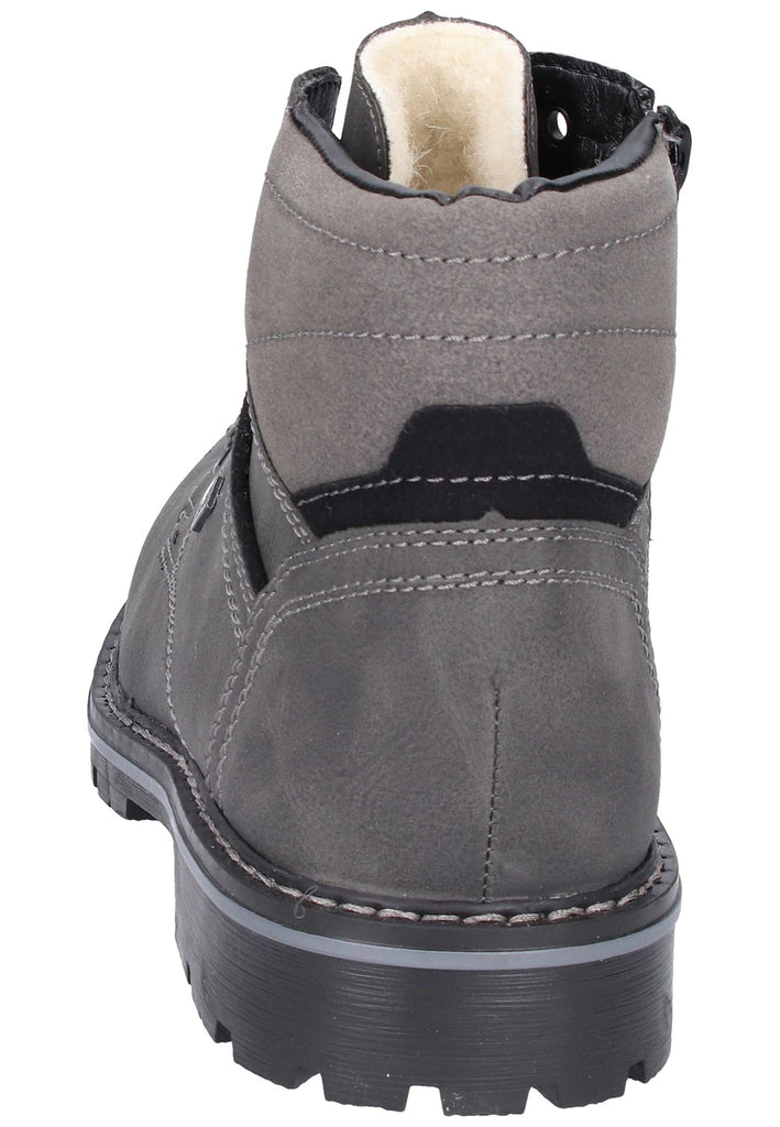 Rieker Stiefelette Lederimitat Grau - surf4shoes