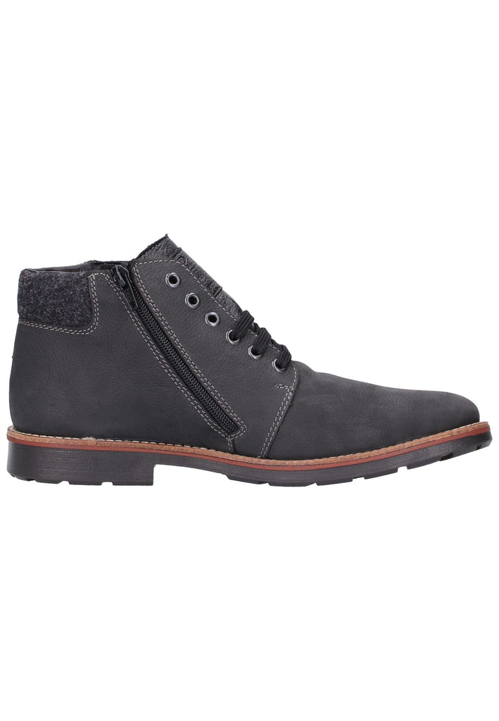 Rieker Stiefelette Leder Grau Warmfutter - surf4shoes