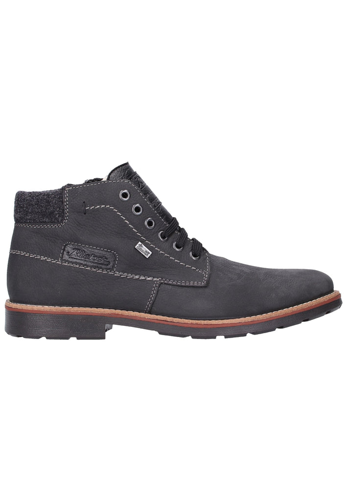 Rieker Stiefelette Leder Grau Warmfutter - surf4shoes