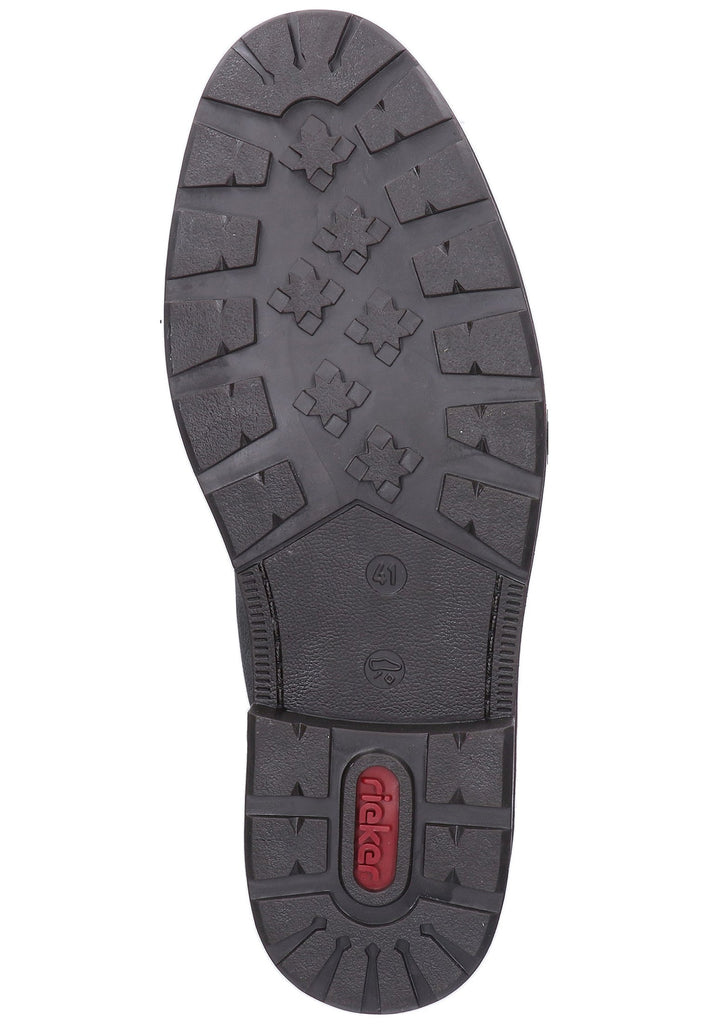 Rieker Stiefelette Leder Schwarz - surf4shoes