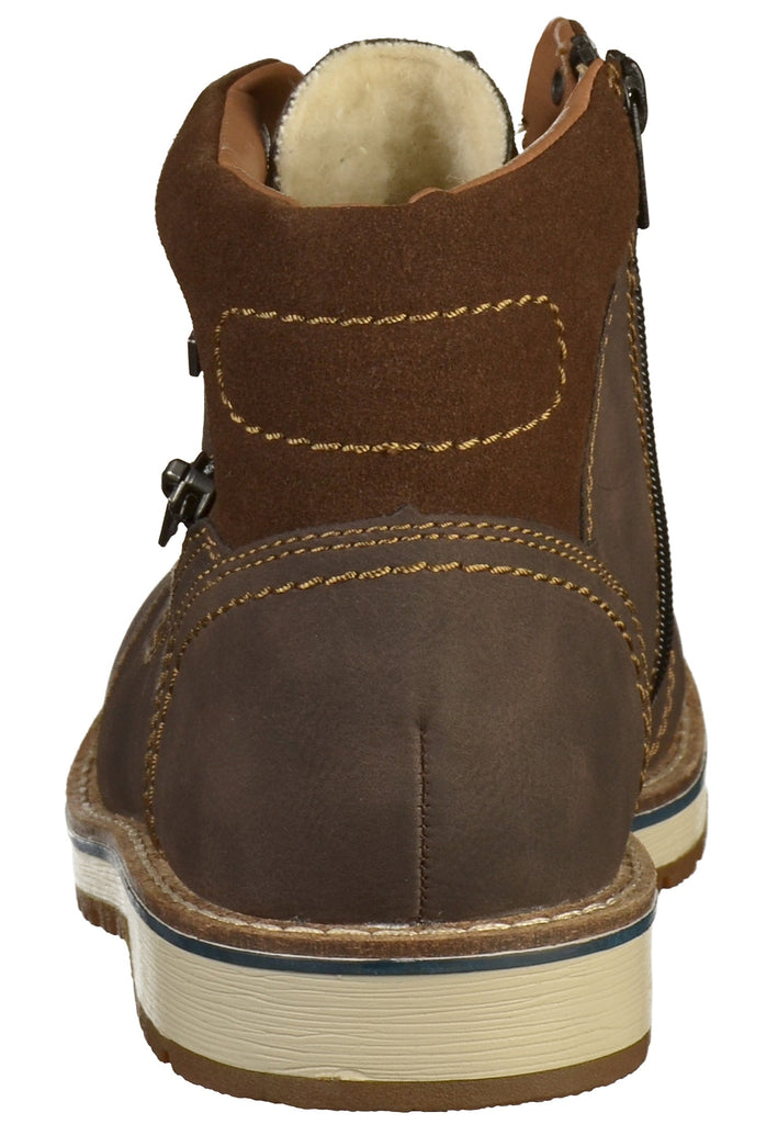 Rieker Stiefelette Lederimitat Braun - surf4shoes