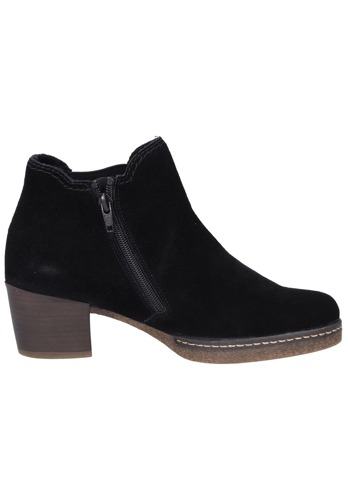 Rieker Stiefelette Leder Schwarz - surf4shoes