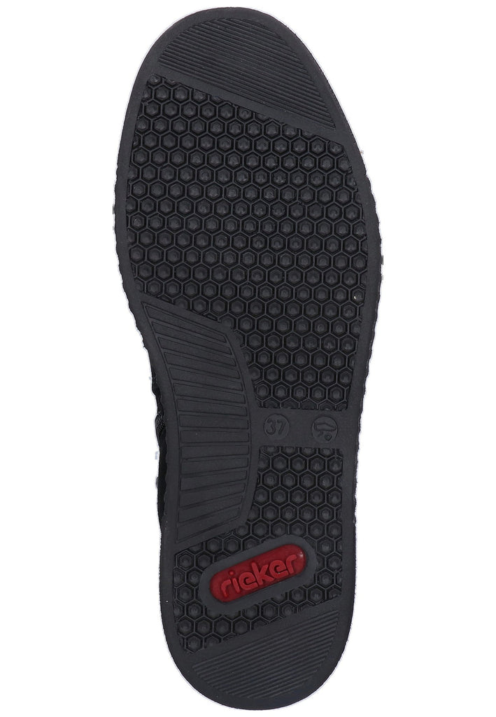 Rieker Stiefelette Leder Schwarz - surf4shoes