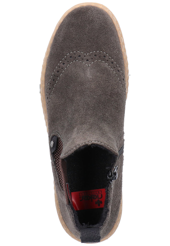 Rieker Stiefelette Leder Grau - surf4shoes