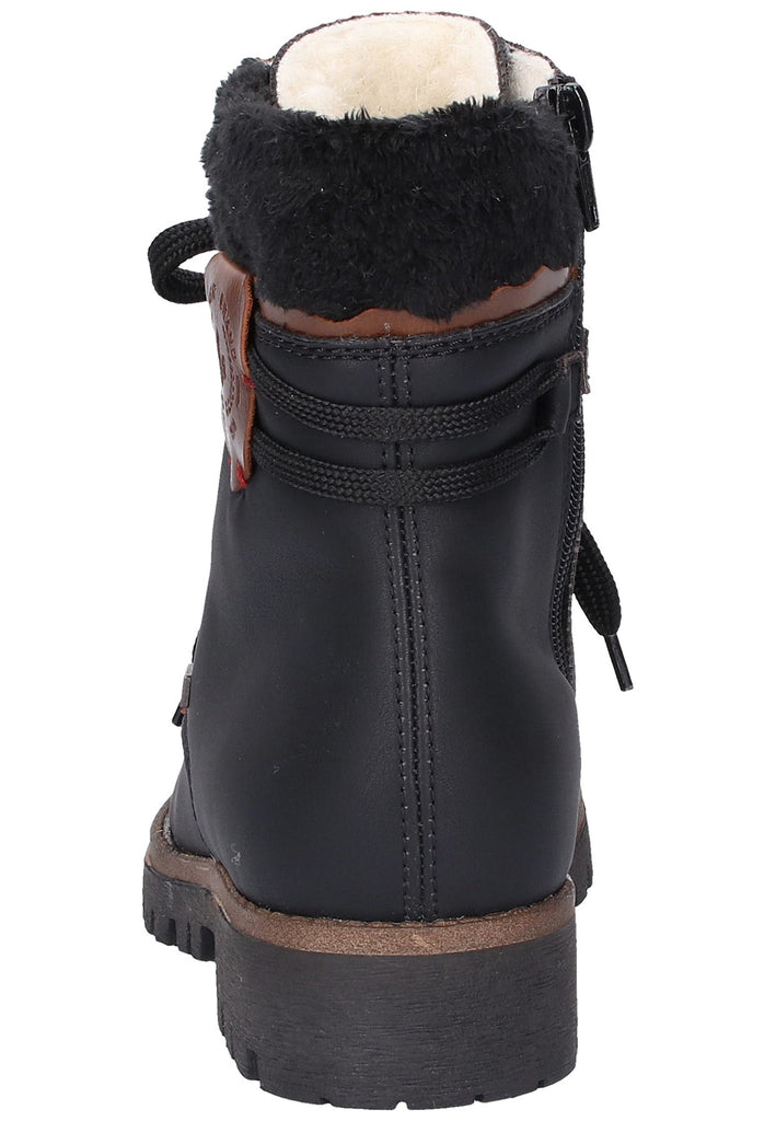 Rieker Stiefelette Lederimitat Schwarz - surf4shoes