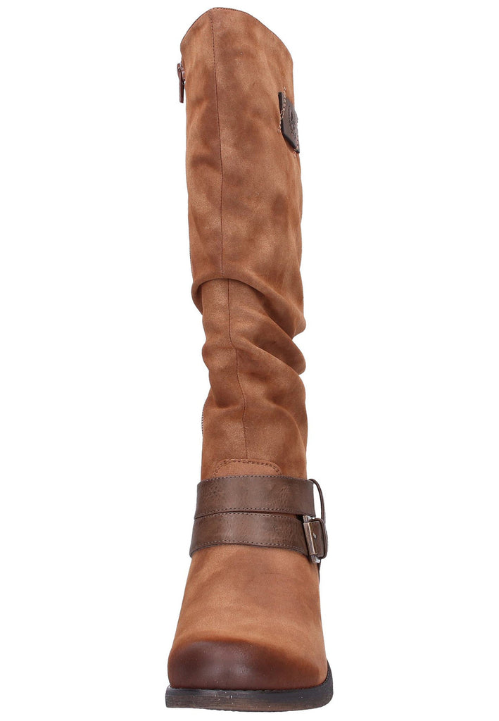 Rieker Stiefel Lederimitat Braun - surf4shoes