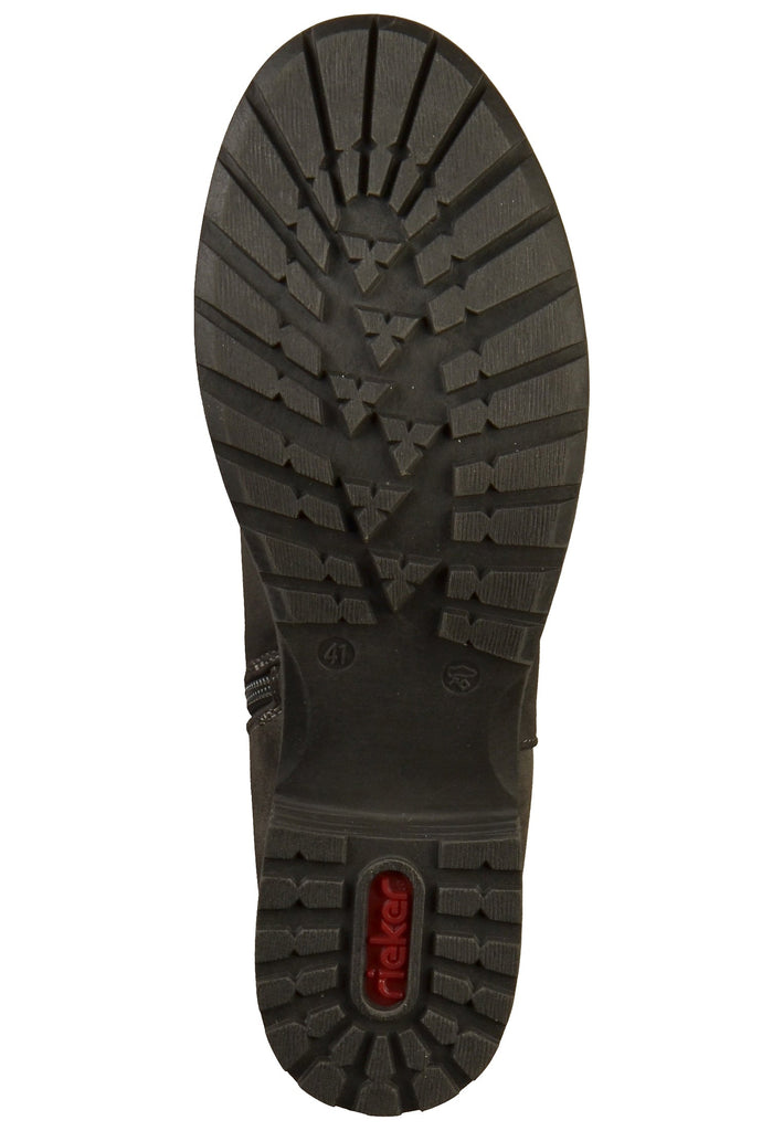 Rieker Stiefelette Lederimitat Grau - surf4shoes