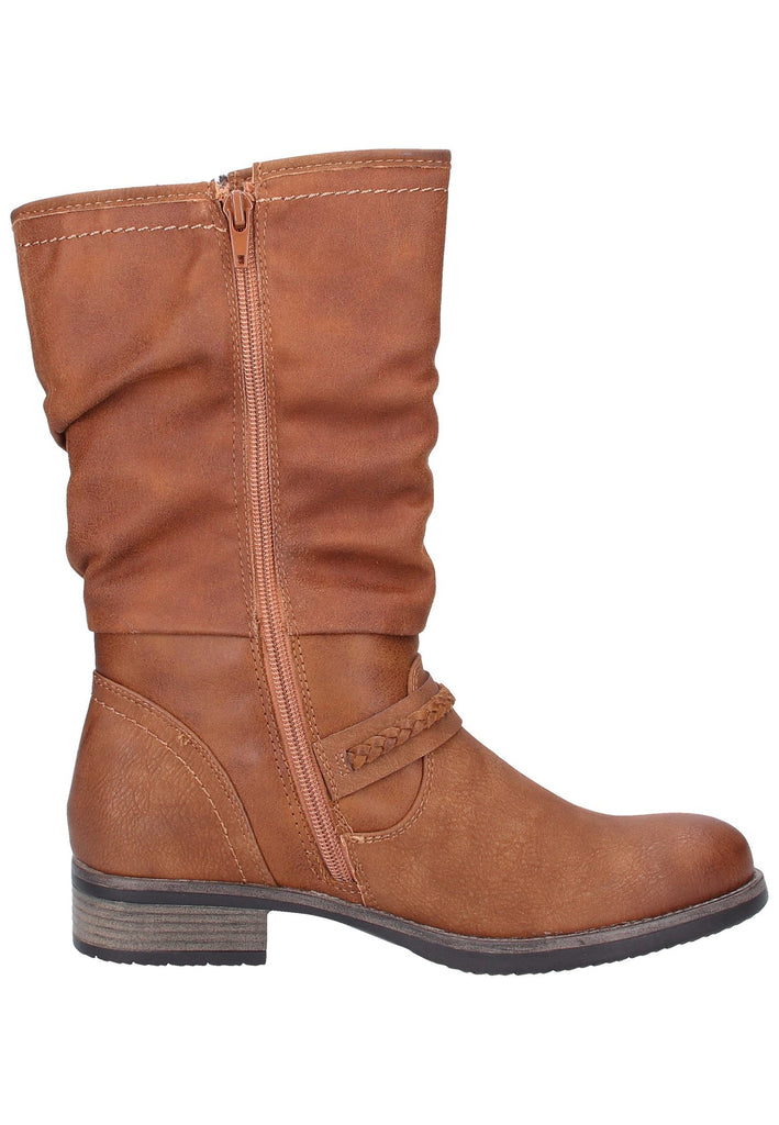 Rieker Stiefel Lederimitat Braun - surf4shoes