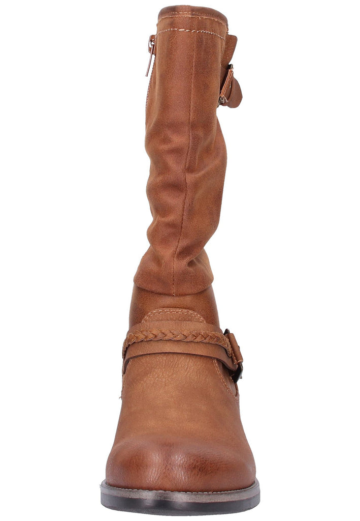 Rieker Stiefel Lederimitat Braun - surf4shoes