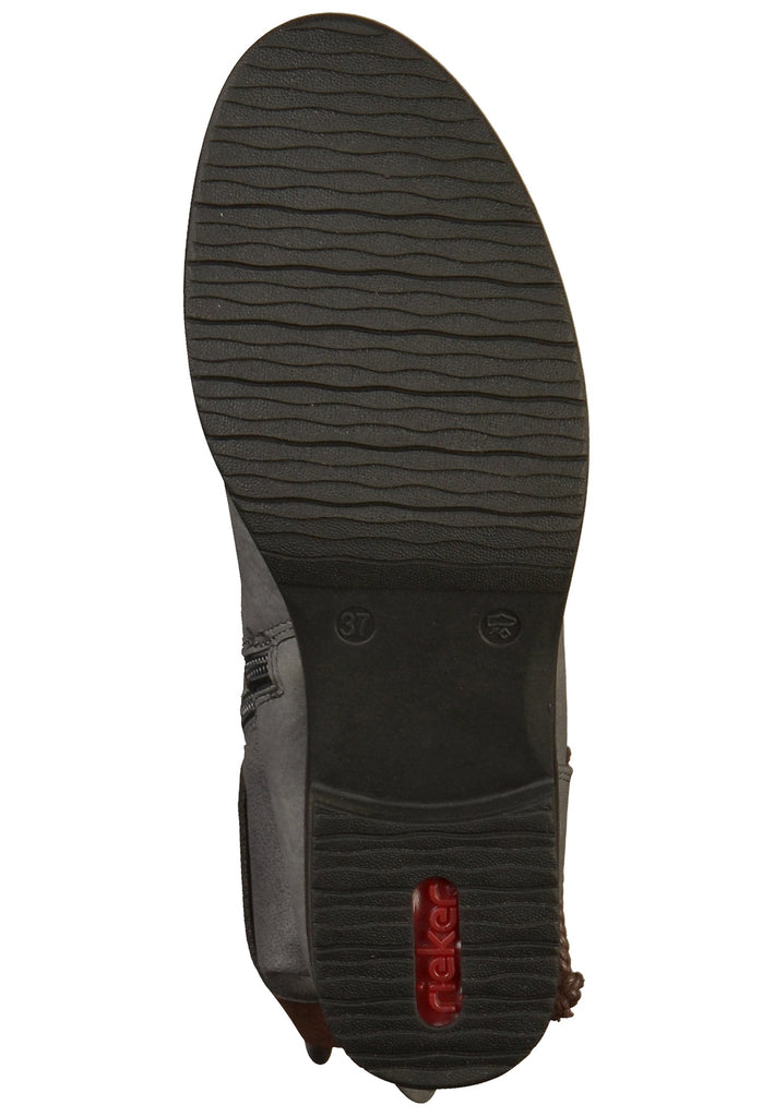 Rieker Stiefel Lederimitat Grau - surf4shoes