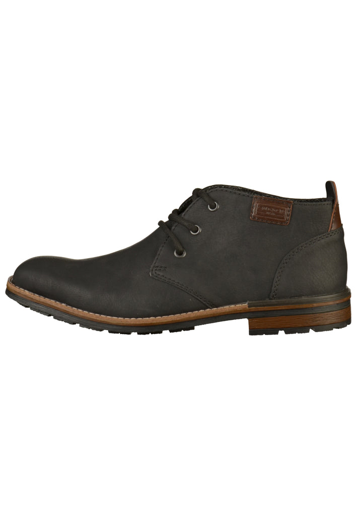 Rieker Halbschuhe Lederimitat Schwarz - surf4shoes