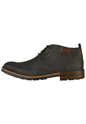 Rieker Halbschuhe Lederimitat Schwarz - surf4shoes