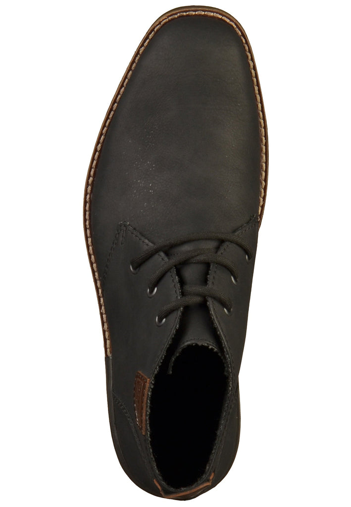 Rieker Halbschuhe Lederimitat Schwarz - surf4shoes