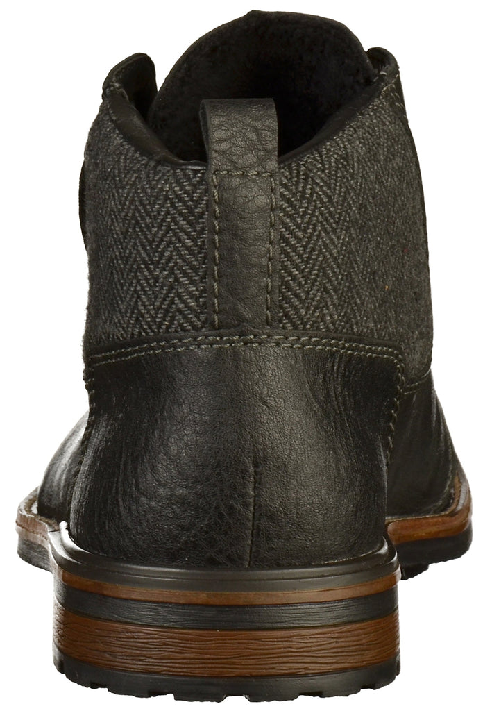 Rieker Stiefelette Leder Schwarz - surf4shoes