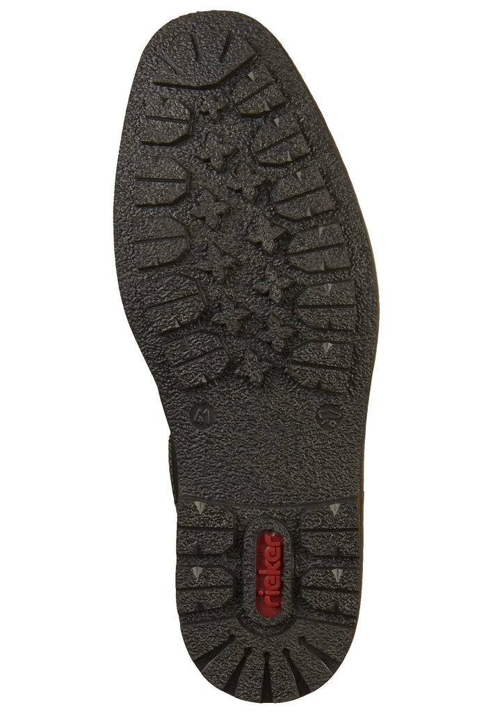 Rieker Stiefelette Leder Schwarz - surf4shoes