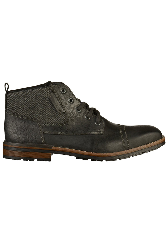 Rieker Stiefelette Leder Schwarz - surf4shoes