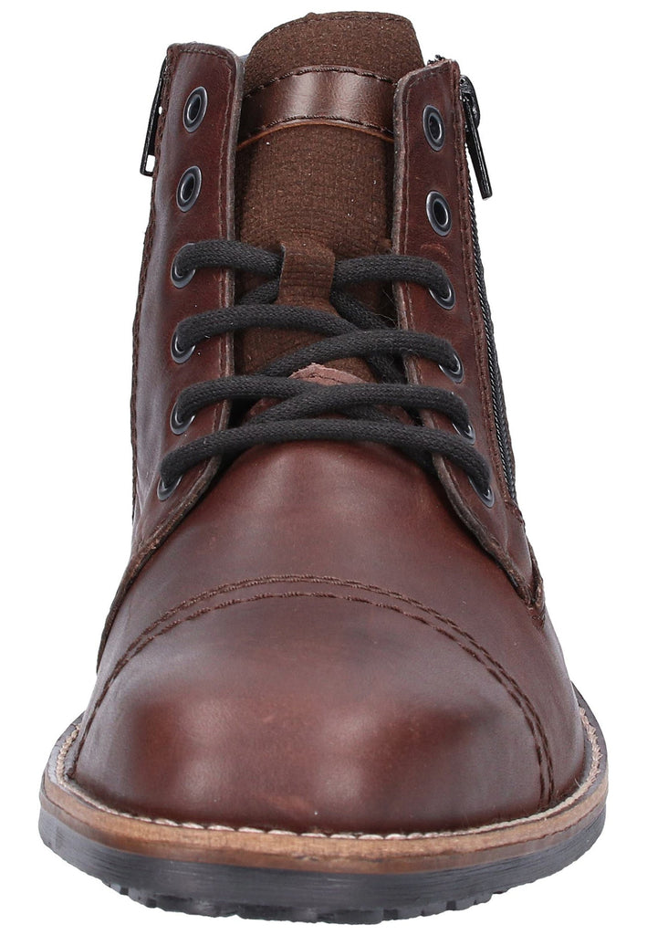 Rieker Stiefelette Glattleder Braun - surf4shoes
