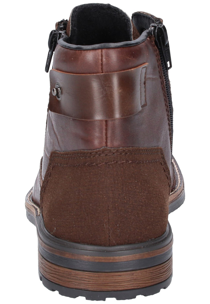 Rieker Stiefelette Glattleder Braun - surf4shoes