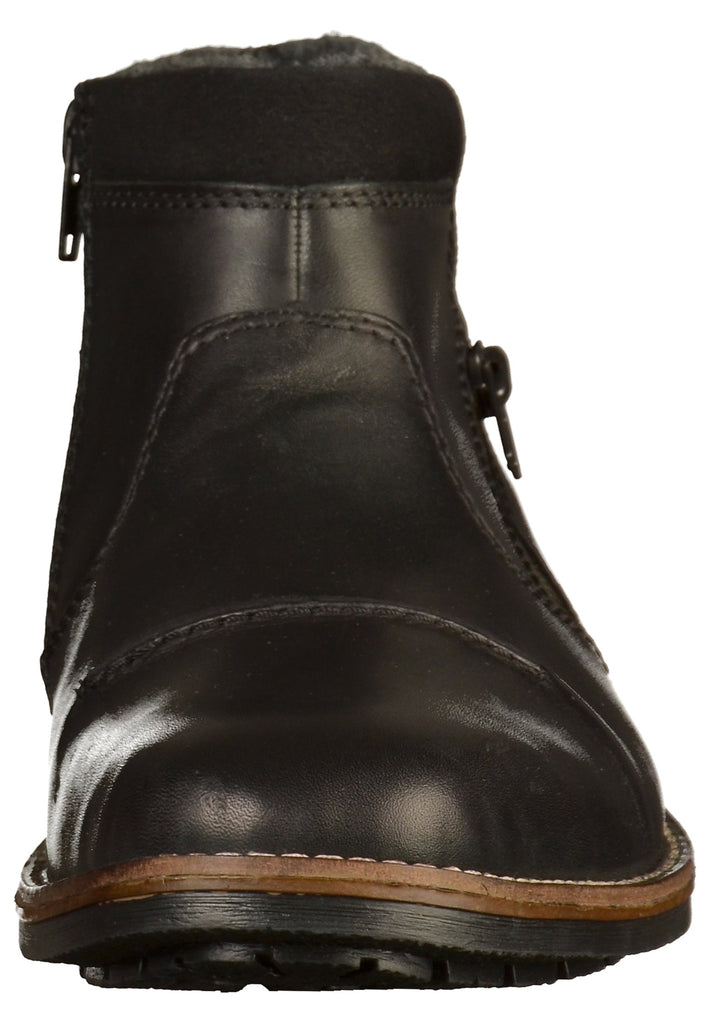 Rieker Stiefelette Leder Schwarz - surf4shoes