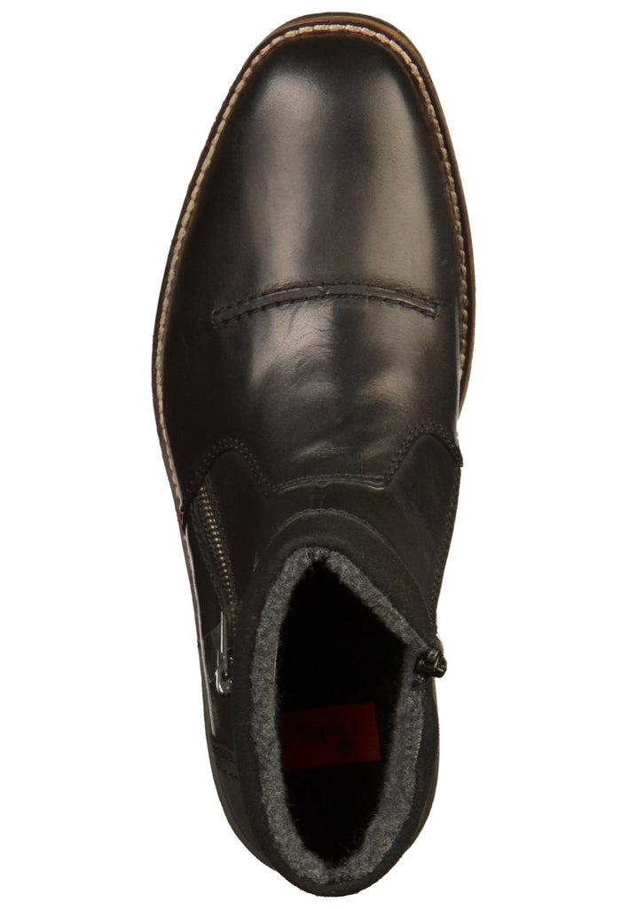Rieker Stiefelette Leder Schwarz - surf4shoes