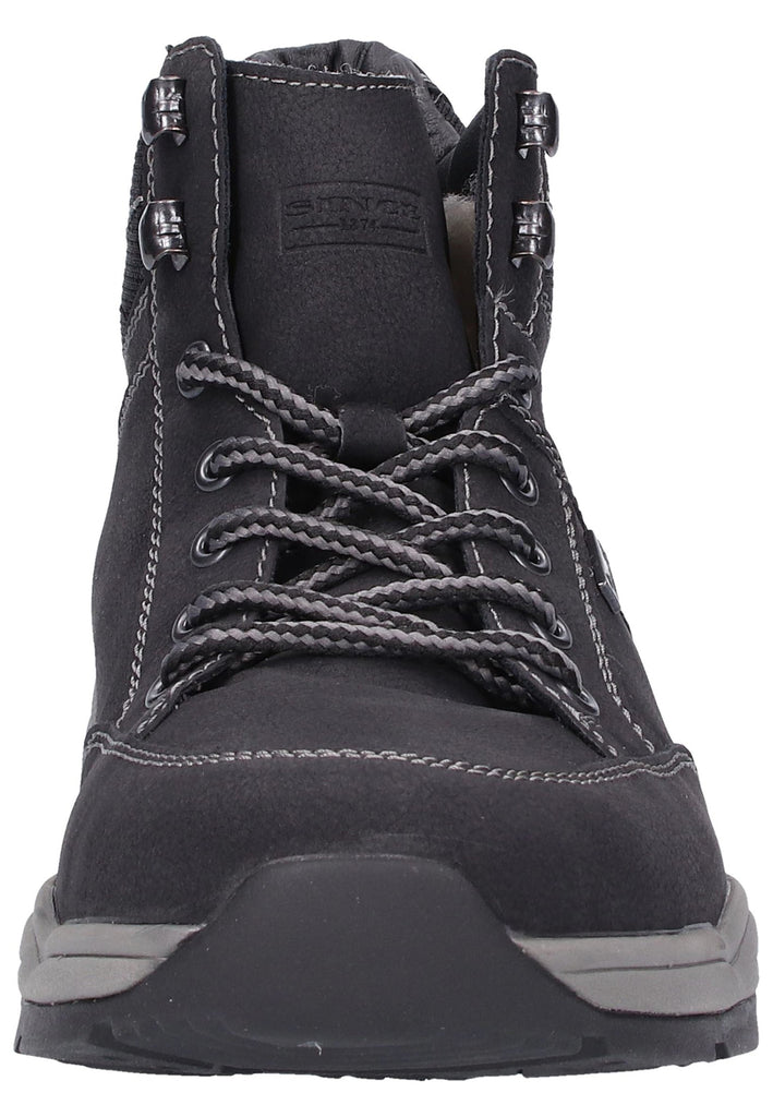 Rieker Stiefelette Lederimitat Schwarz - surf4shoes