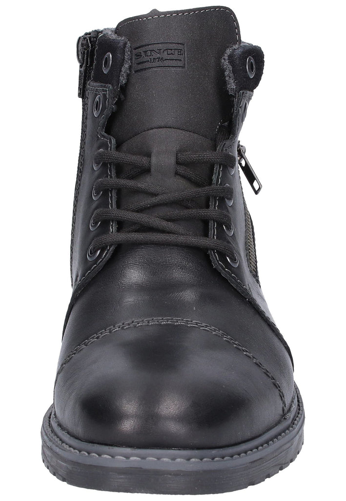 Rieker Stiefelette Leder Schwarz - surf4shoes