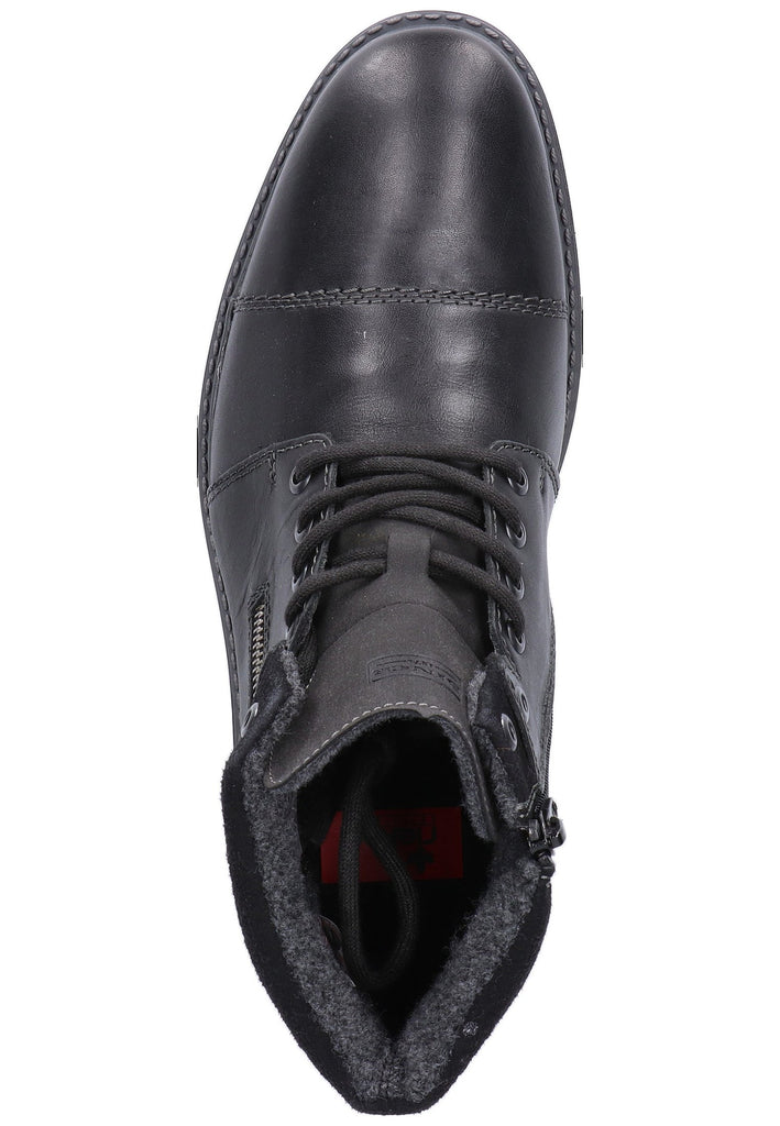 Rieker Stiefelette Leder Schwarz - surf4shoes
