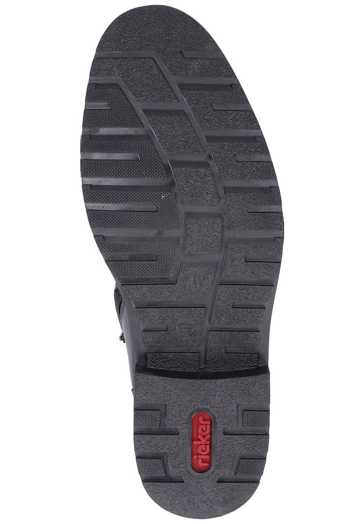 Rieker Stiefelette Leder Schwarz - surf4shoes