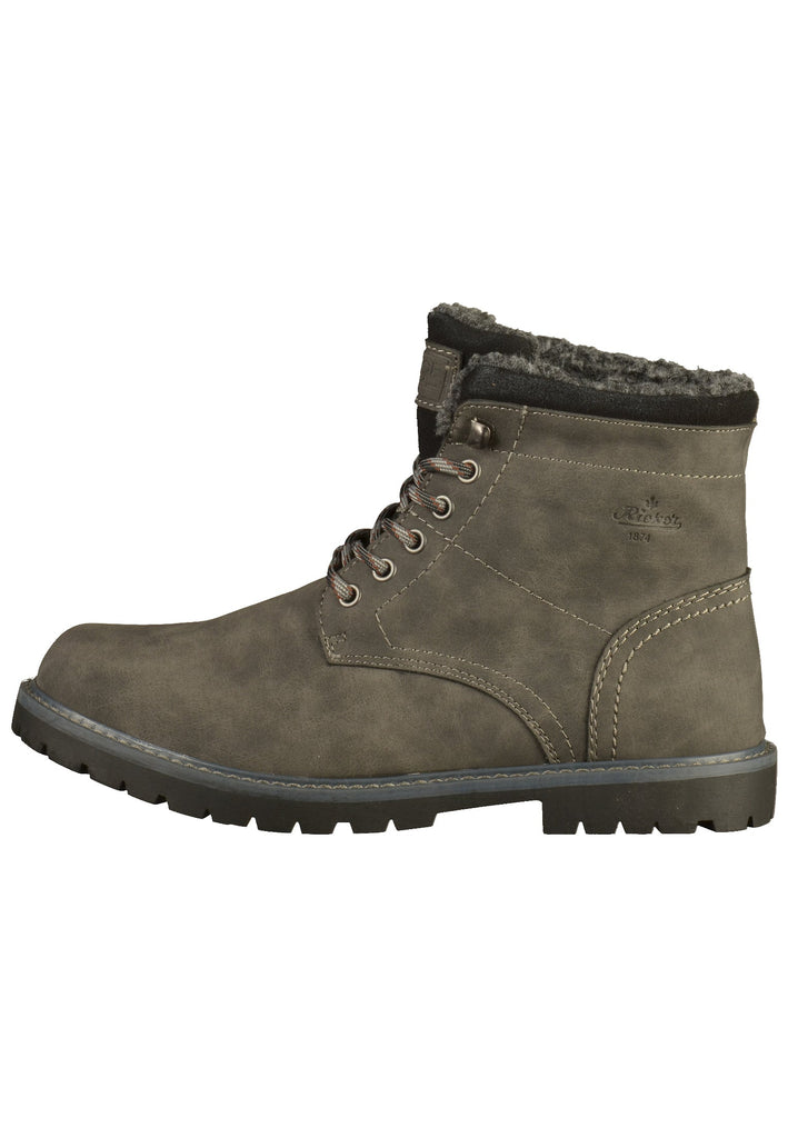 Rieker Stiefelette Lederimitat Grau - surf4shoes