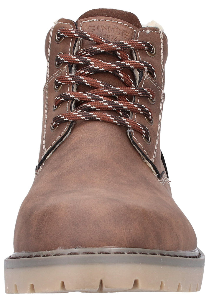 Rieker Stiefelette Lederimitat Braun - surf4shoes