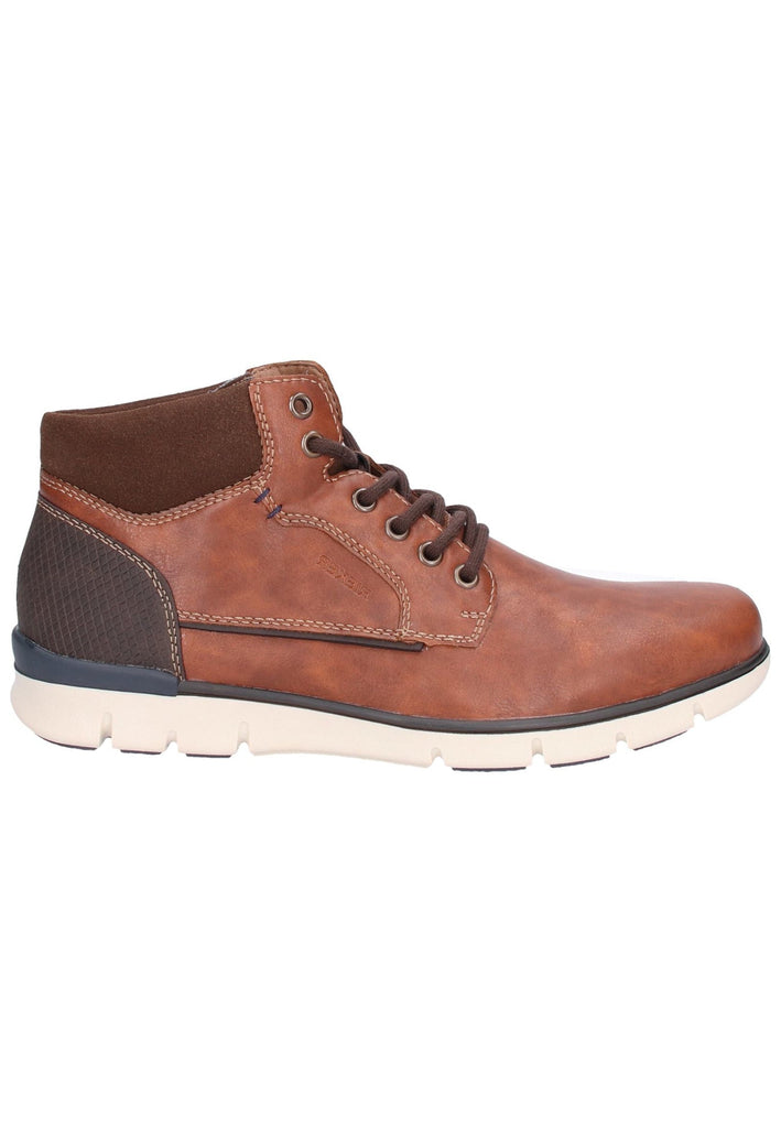 Rieker Stiefelette Lederimitat Braun - surf4shoes