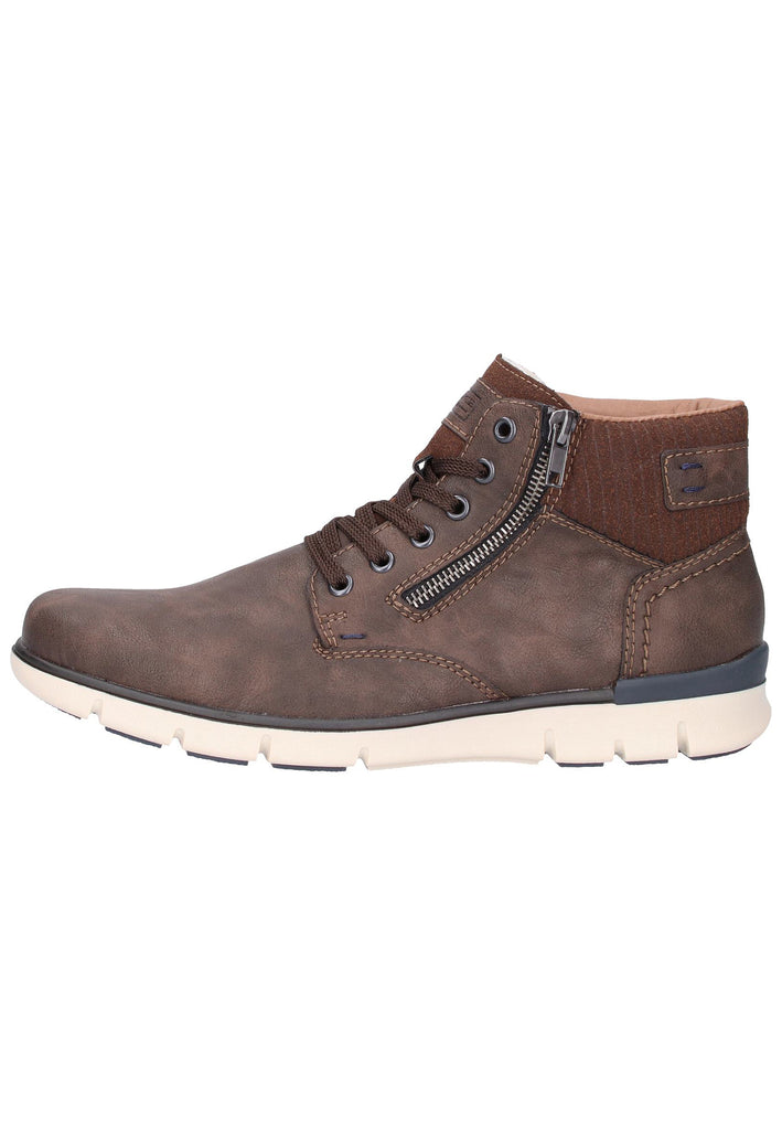 Rieker Halbschuhe Lederimitat Braun - surf4shoes