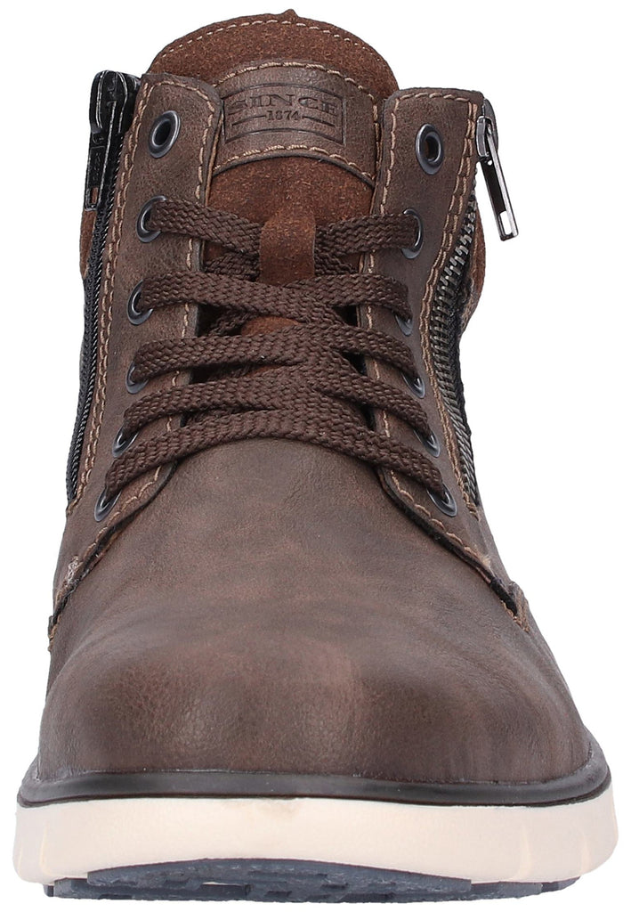 Rieker Halbschuhe Lederimitat Braun - surf4shoes