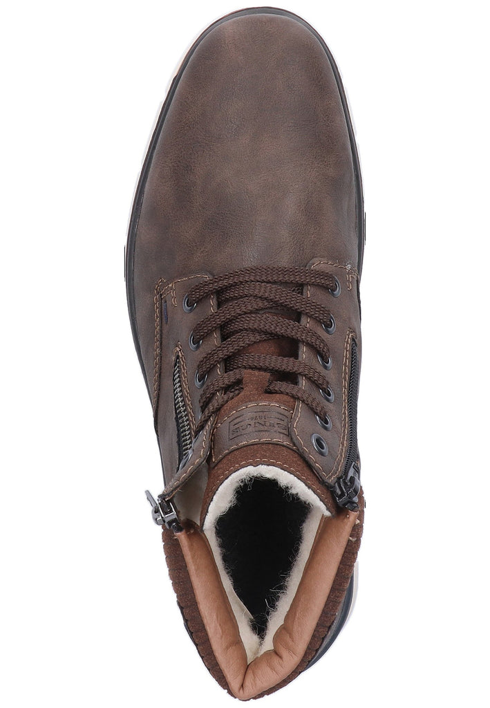 Rieker Halbschuhe Lederimitat Braun - surf4shoes