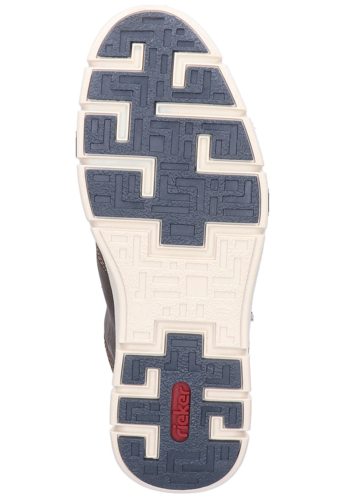 Rieker Halbschuhe Lederimitat Braun - surf4shoes