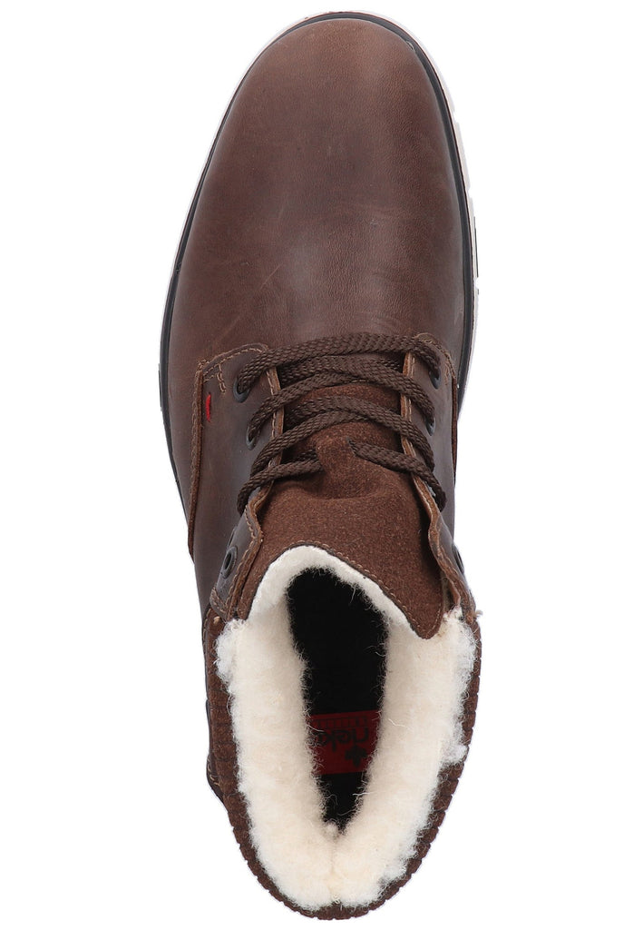 Rieker Stiefelette Leder Dunkelbraun - surf4shoes