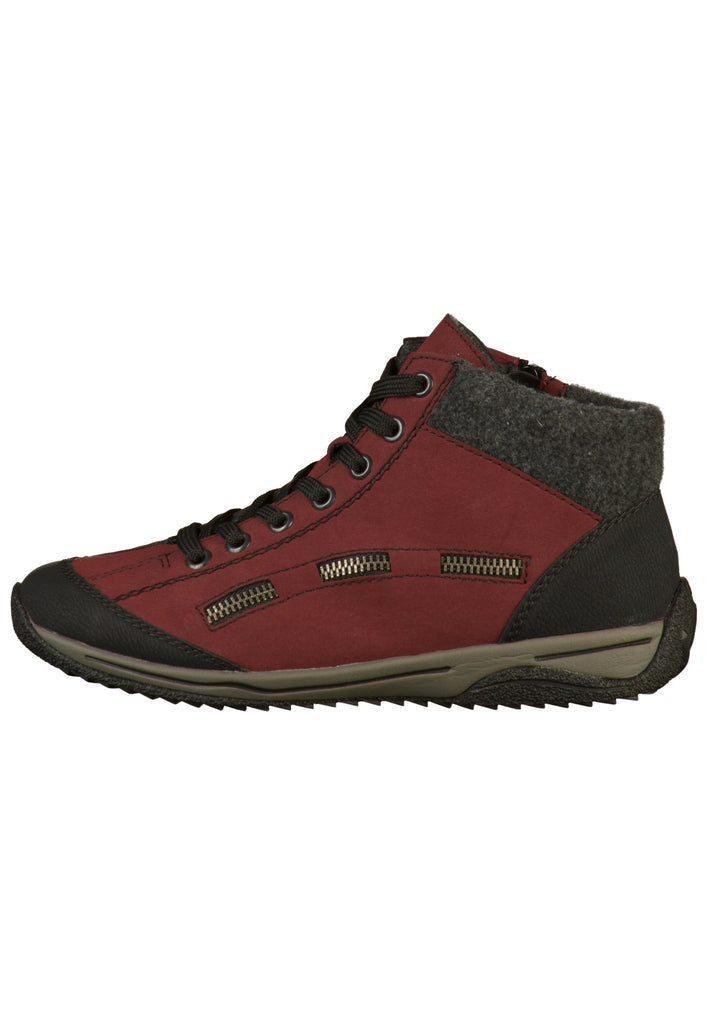 Rieker Sneaker Lederimitat Rot - surf4shoes