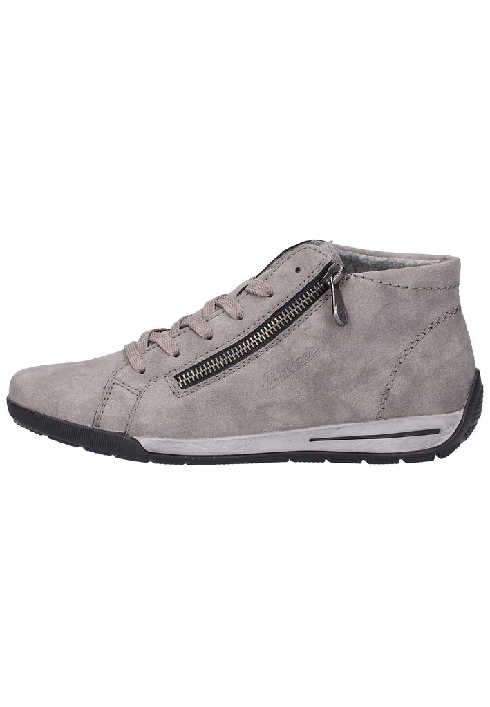 Rieker Halbschuhe Lederimitat Grau - surf4shoes