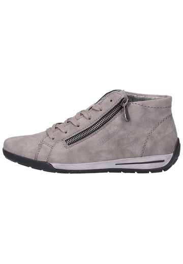 Rieker Halbschuhe Lederimitat Grau - surf4shoes